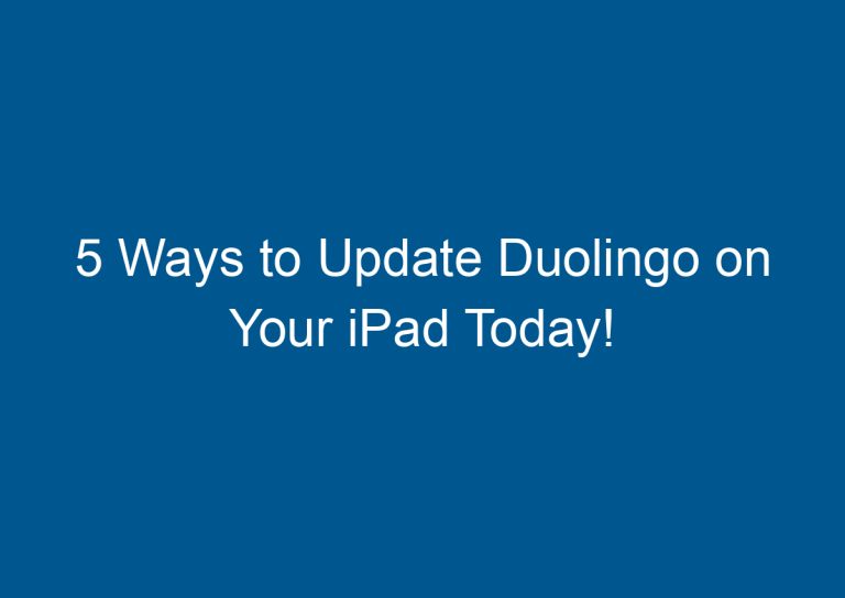 5 Ways to Update Duolingo on Your iPad Today! 1