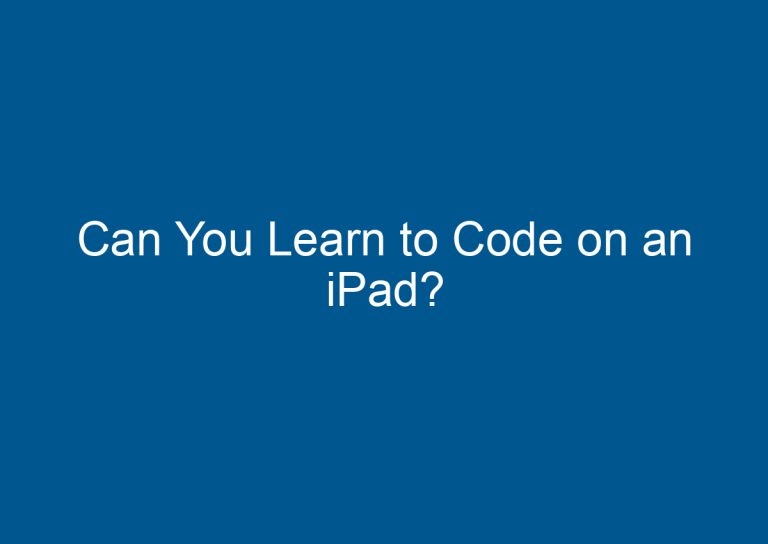Can You Learn to Code on an iPad? 4