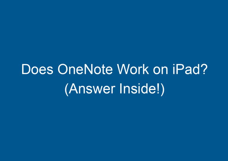 Does OneNote Work on iPad? (Answer Inside!) 2