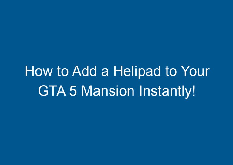 How to Add a Helipad to Your GTA 5 Mansion Instantly! 4
