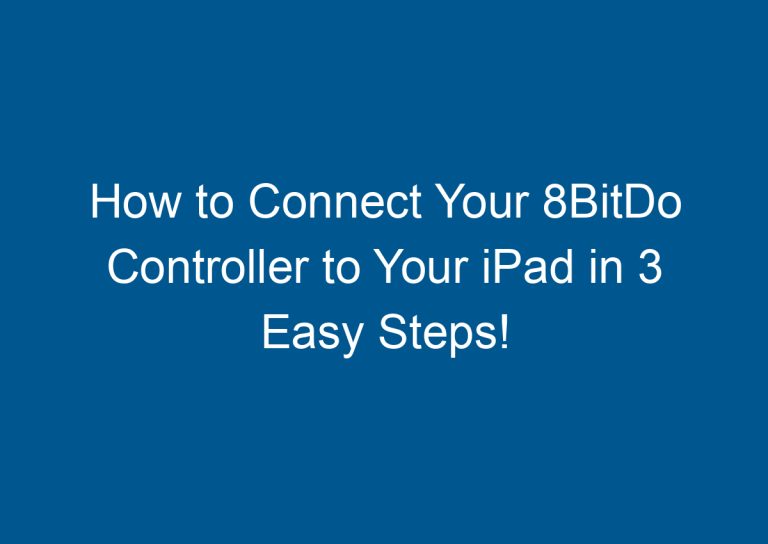 How to Connect Your 8BitDo Controller to Your iPad in 3 Easy Steps! 6