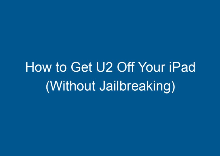How to Get U2 Off Your iPad (Without Jailbreaking) 2