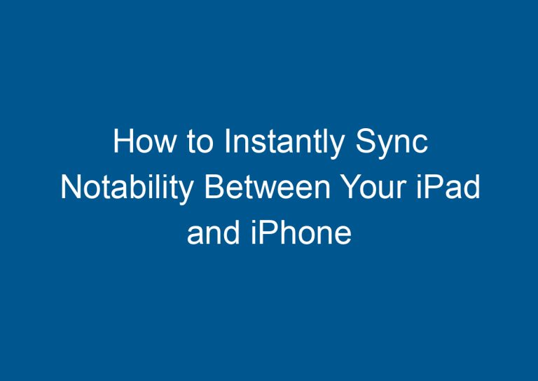 How to Instantly Sync Notability Between Your iPad and iPhone 2