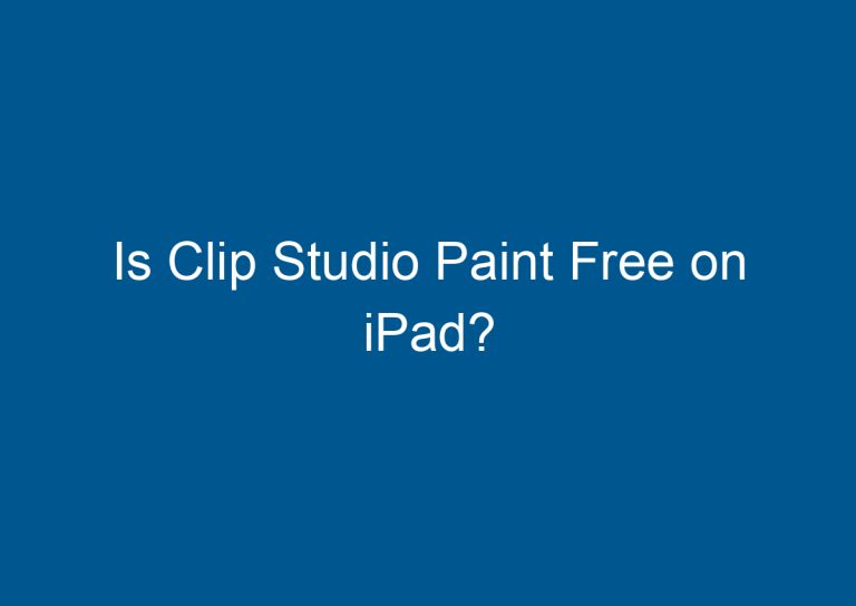 Is Clip Studio Paint Free on iPad? 8