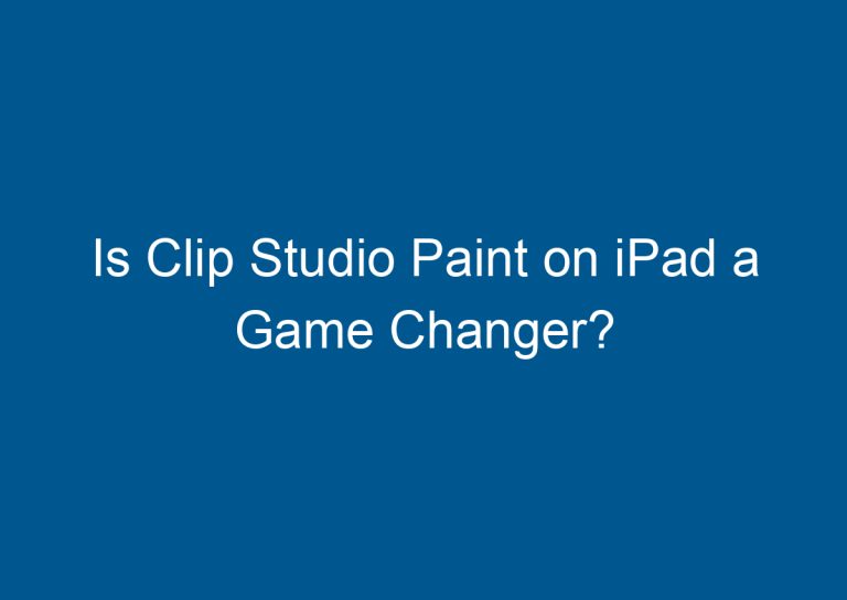 Is Clip Studio Paint on iPad a Game Changer? 1