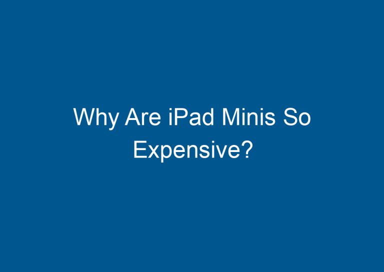 Why Are iPad Minis So Expensive? 7