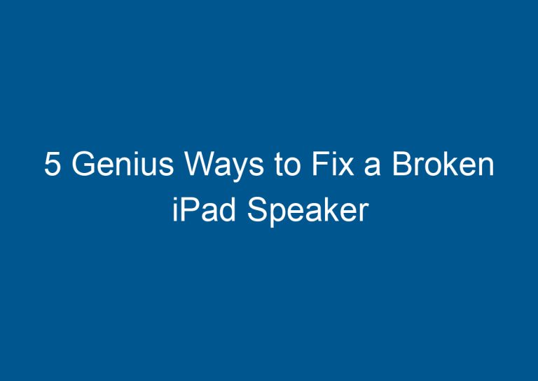 5 Genius Ways to Fix a Broken iPad Speaker 9