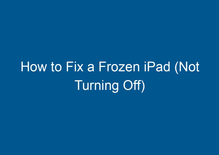 How to Fix a Frozen iPad (Not Turning Off) 4