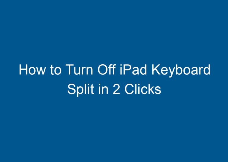 How to Turn Off iPad Keyboard Split in 2 Clicks 8
