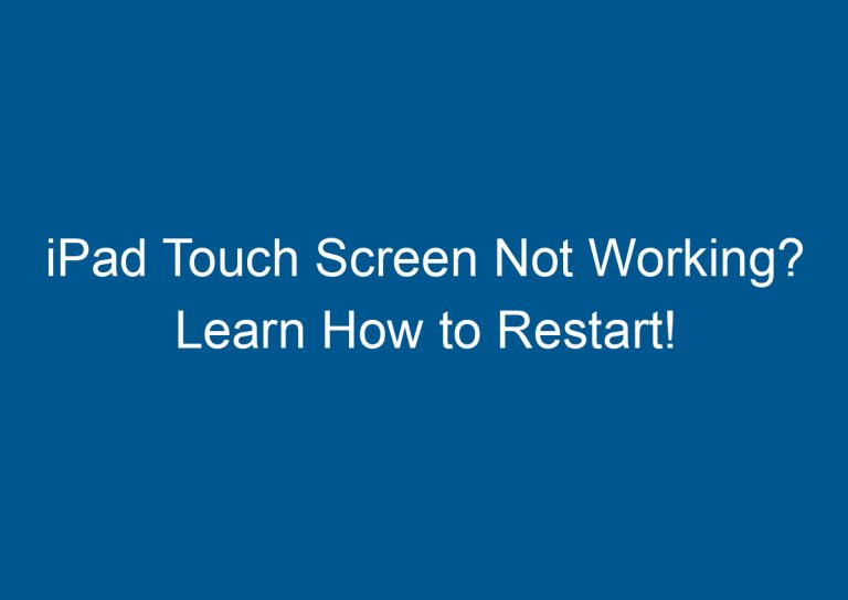 iPad Touch Screen Not Working? Learn How to Restart! 9