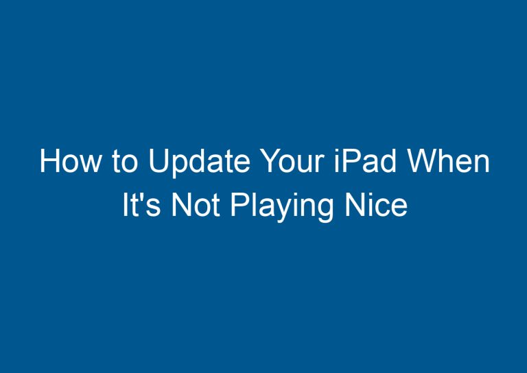 How to Update Your iPad When It's Not Playing Nice 9