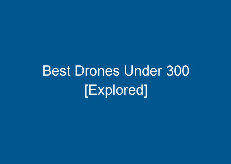 Best Drones Under 300 [Explored] 8