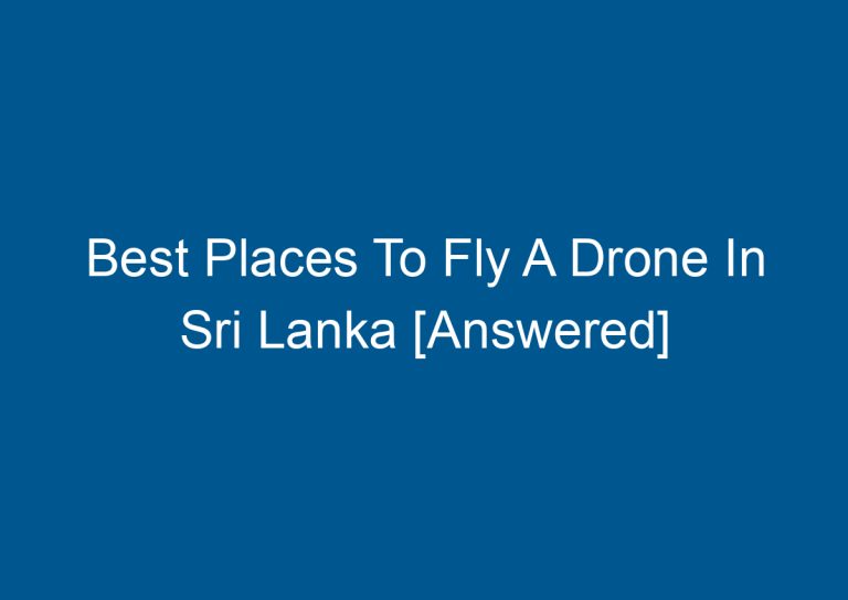 Best Places To Fly A Drone In Sri Lanka [Answered] 2