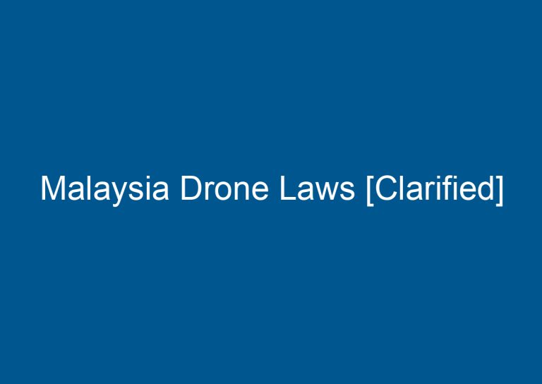 Malaysia Drone Laws [Clarified] 4