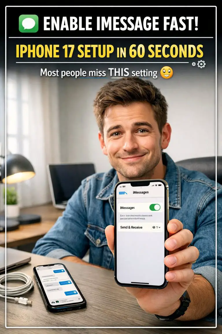 How To Enable Imessage On Iphone 17 (Must-Do Settings for Instant Texting!)