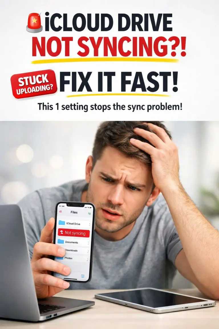 How To Fix iCloud Drive Not Syncing (Fix) — FAST & Stress-Free