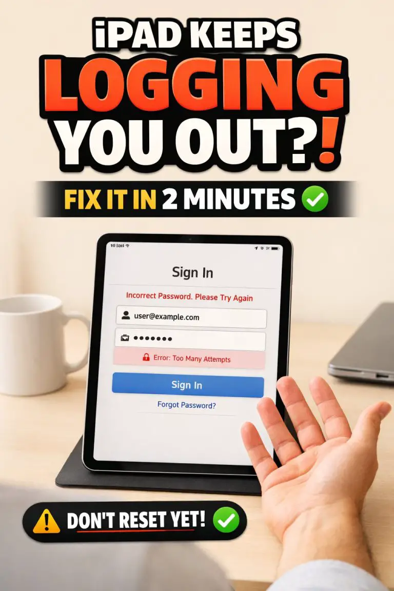 iPad Keeps Logging Me Out Of Apps (Fix)
