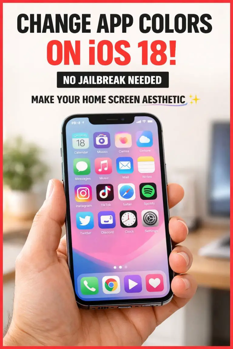 How To Change Apps Color In iPhone iOS 18 Easily