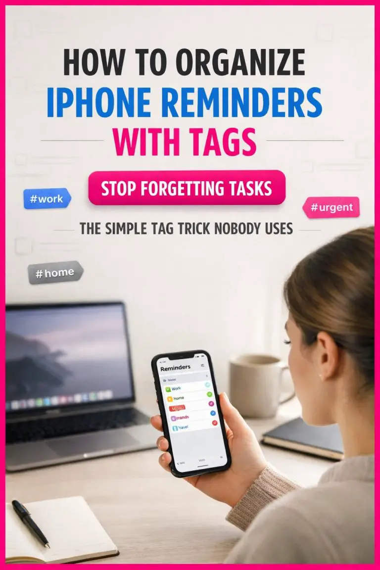 How To Organize Your Iphone Reminders With Tags (Life-Changing Setup)
