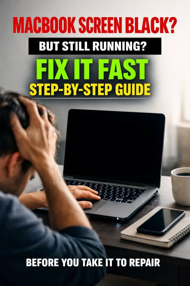 Macbook Screen Black But Still Running - How To Fix It