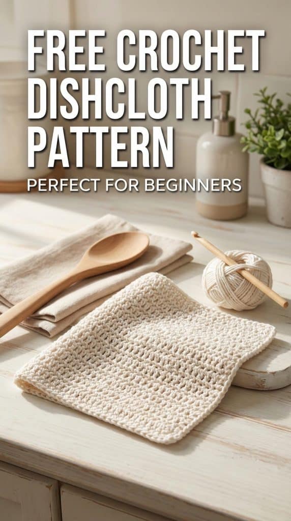 free crochet dishcloth pattern for beginners