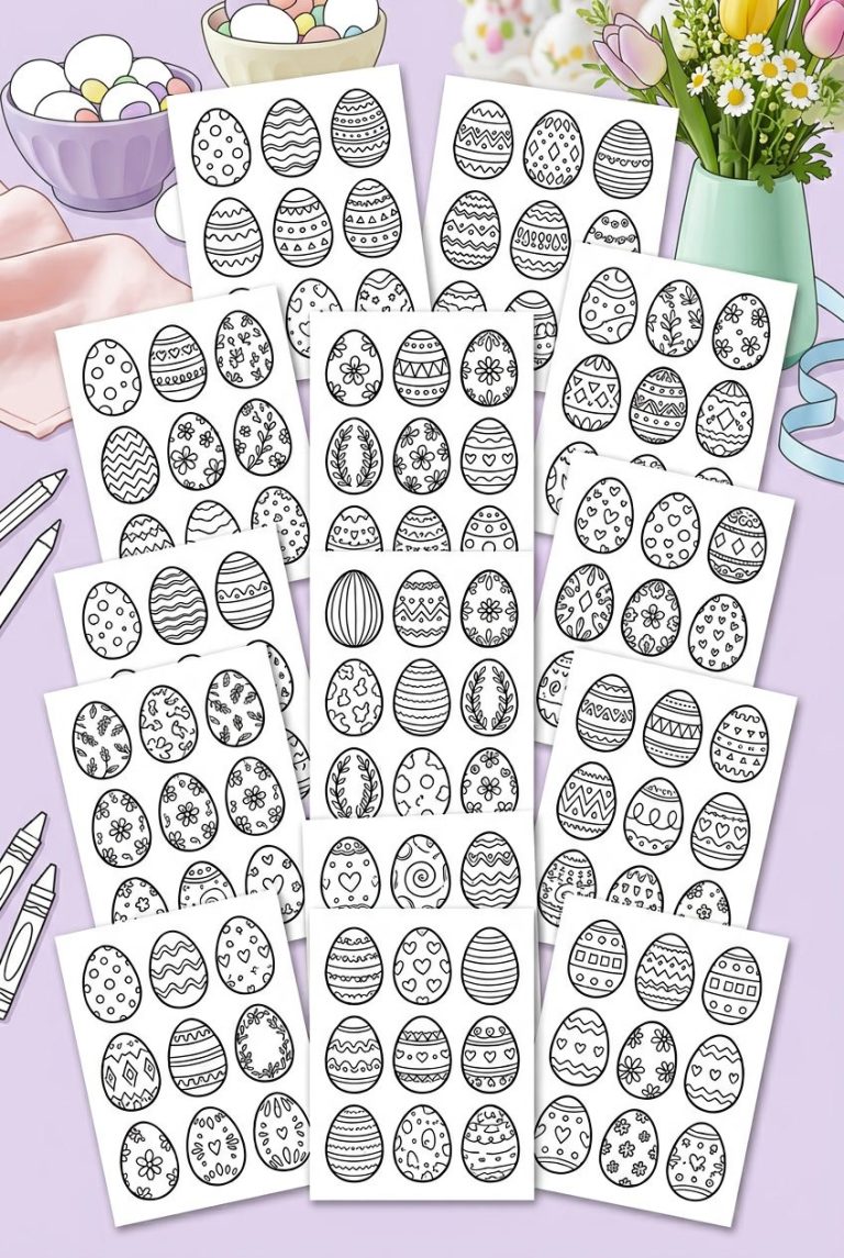 Easter Egg Coloring Pages Free Printable