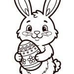Easter Bunny Coloring Pages For Kids