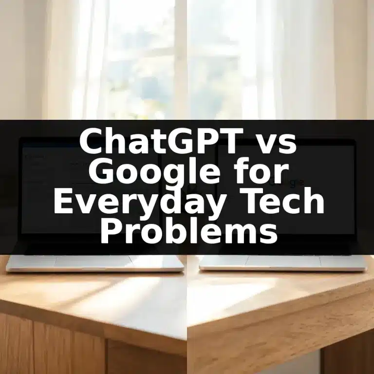 ChatGPT vs Google for Everyday Tech Problems