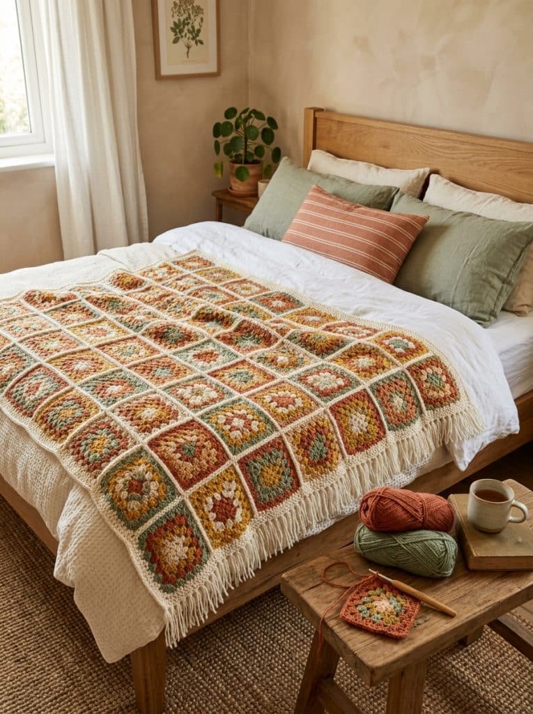 How To Make A Colorful Granny Square Crochet Blanket (Step-By-Step Guide)