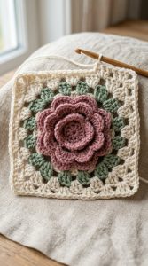 crochet granny square blanket pattern
