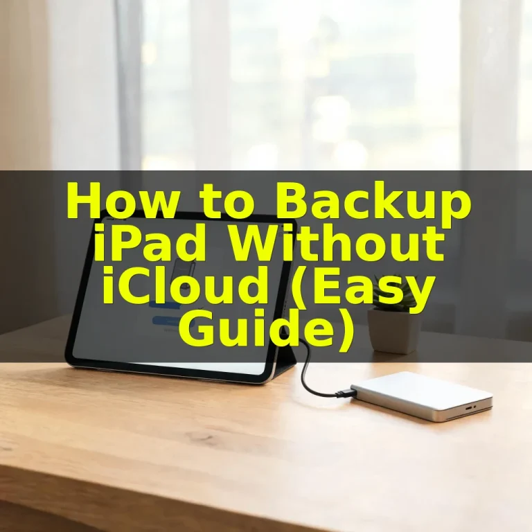 How to Backup iPad Without iCloud (Easy Guide)