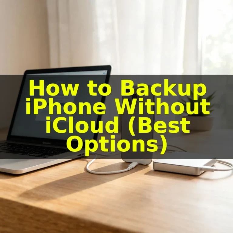 How to Backup iPhone Without iCloud (Best Options)