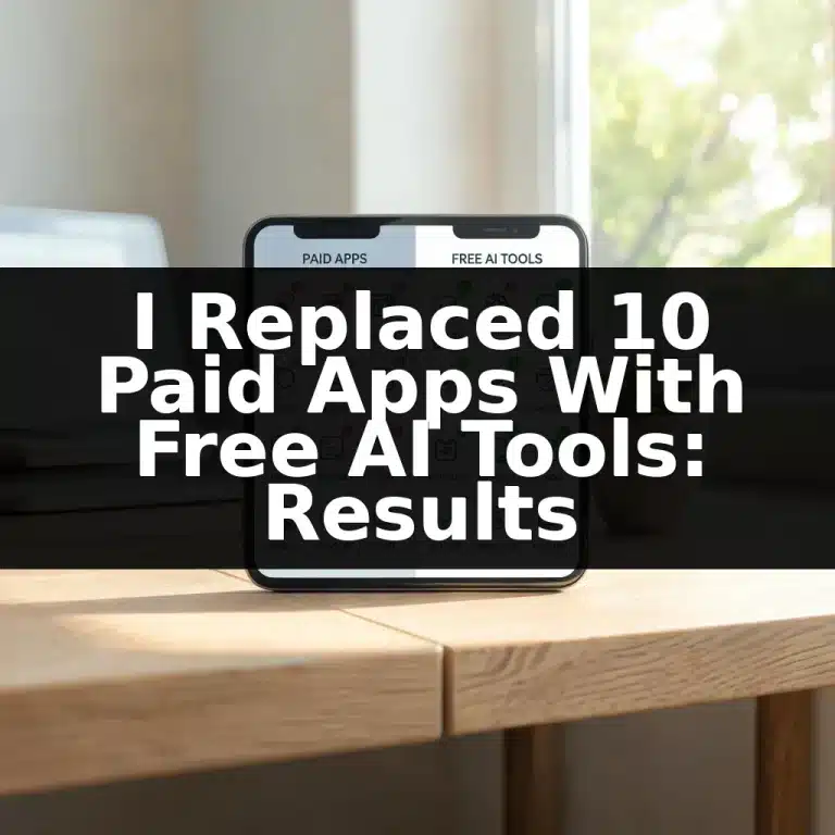 I Replaced 10 Paid Apps With Free AI Tools: Results