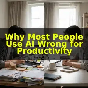 Why Most People Use AI Wrong for Productivity