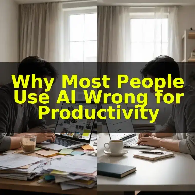 Why Most People Use AI Wrong for Productivity